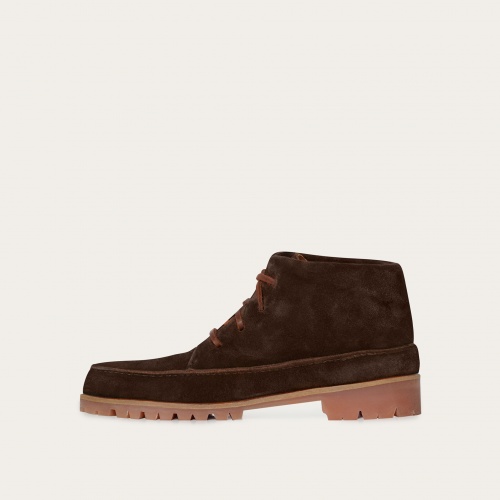 Geva Boots, dark chocolate velvet OUTLET